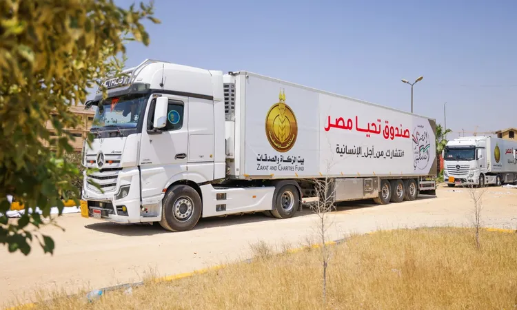 115 شاحنة مساعدات من صندوق تحيا مصر لـ قطاع غزة