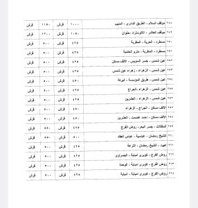 أسعار المواصلات الجديدة في محافظة القاهرة 2024 